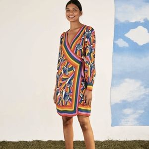 FARM Rio Toucans Wrap Mini Dress